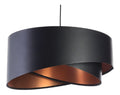Solution lumineuse Noir et Rouge au dessin sobre en format suspension 60 W IP20