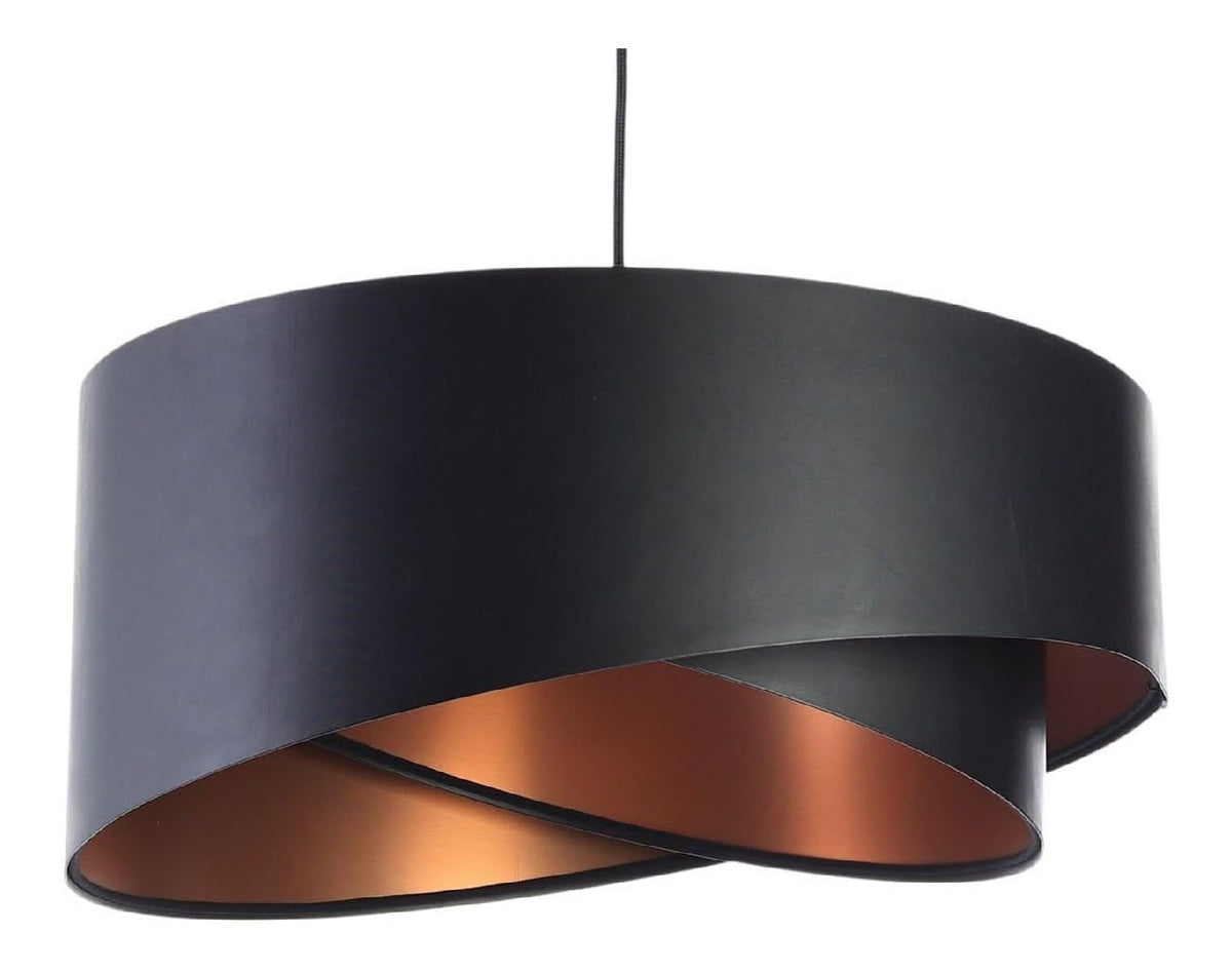 Solution lumineuse Noir et Rouge au dessin sobre en format suspension 60 W IP20