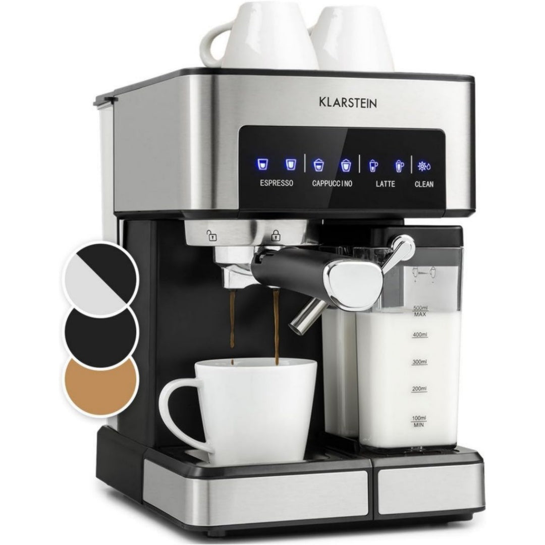 Klarstein Machine a cafe 1.8 L 1350 W Acier inoxydable