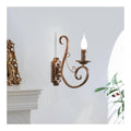 Applique murale Bronze et Vert a presence elegante et lumiere agreable
