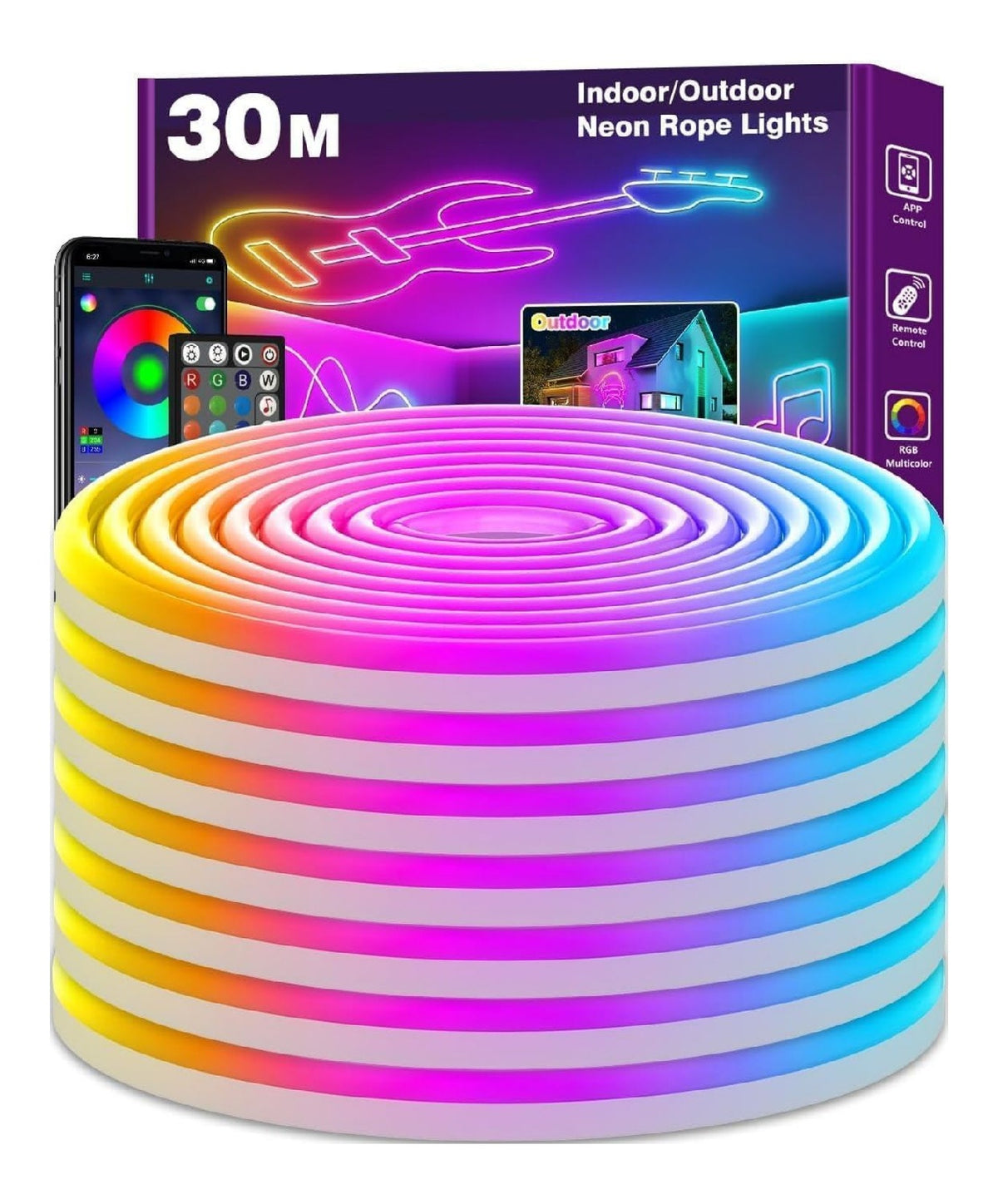 Luminaire Ambre aux lignes epurees avec eclairage confortable IP65