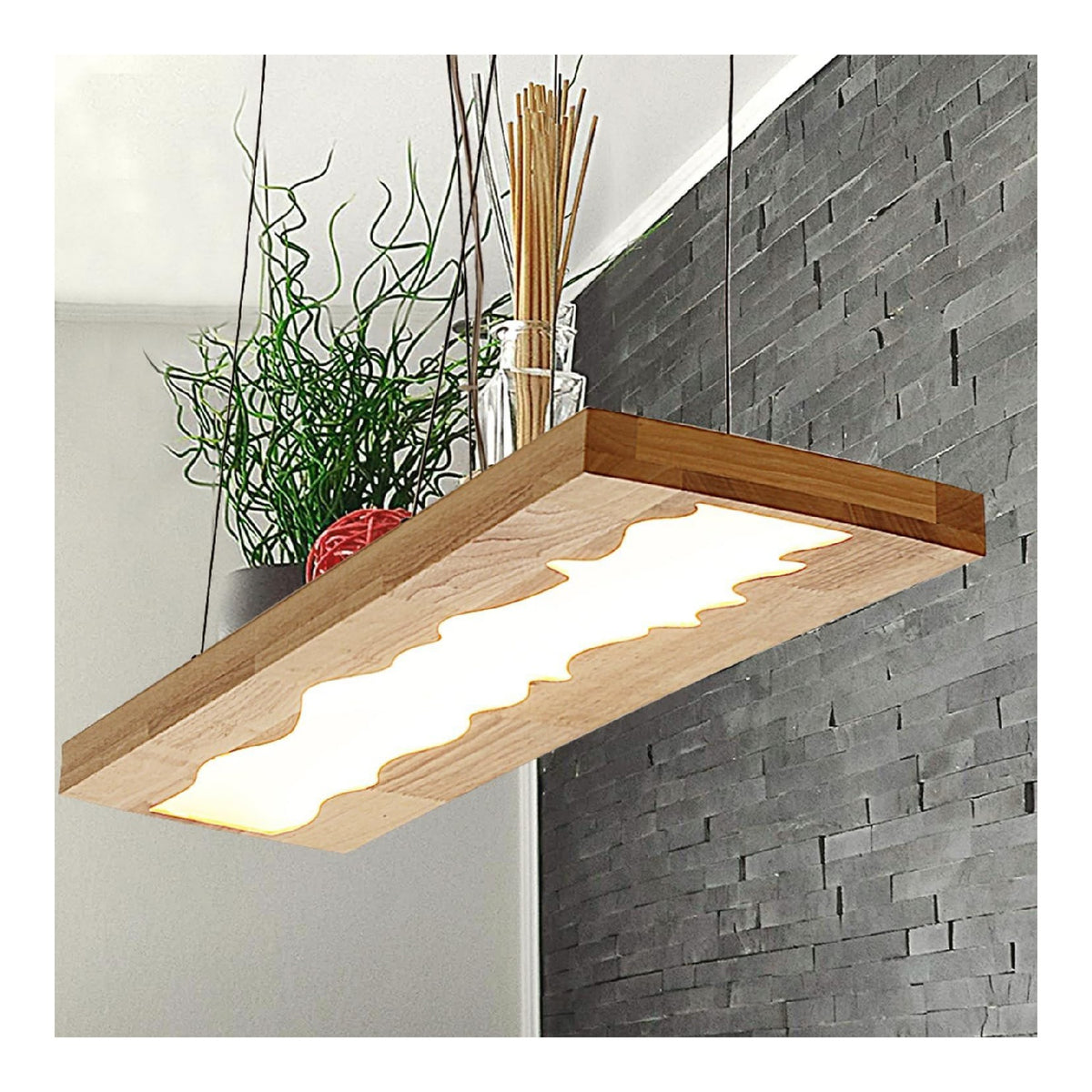Suspension decoratif Blanc avec diffusion lumineuse harmonieuse 36W 6500 K