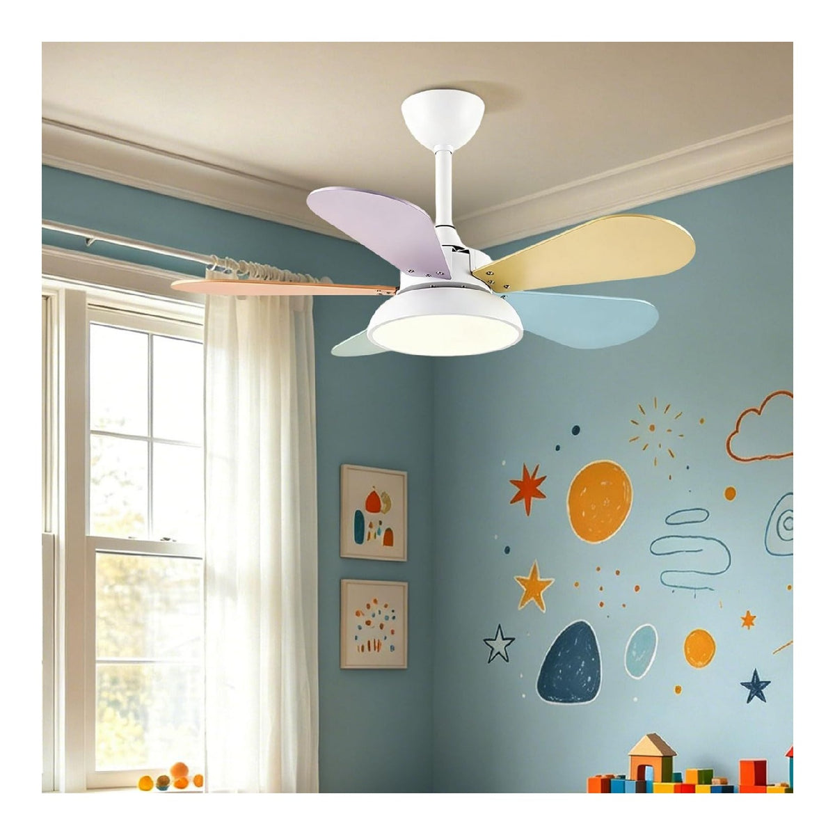 Luminaire Blanc et Ambre aux lignes epurees avec eclairage confortable MV-6590