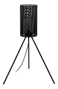 Luminaire Noir et Rouge a silhouette graphique de type lampadaire IP44 E27