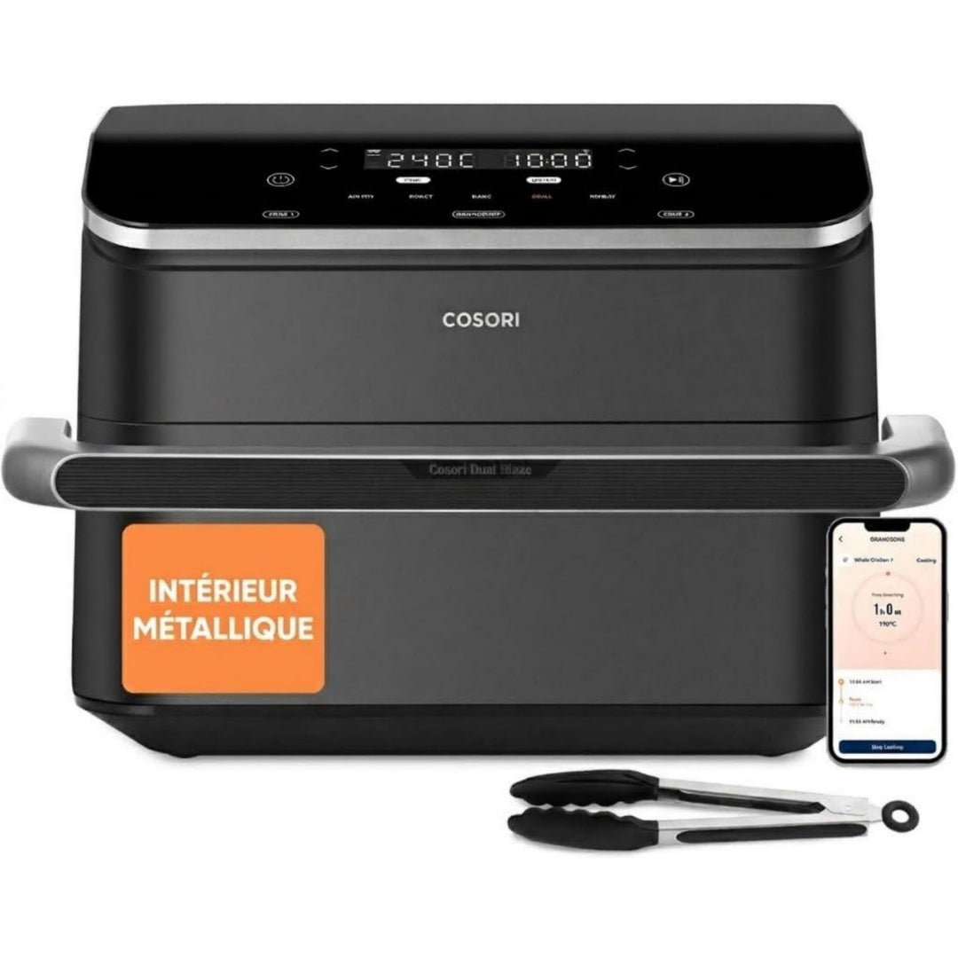 Cosori Friteuse electrique 10 L 2800 W Mat Revetement antiadhesif Compatible lave-vaisselle