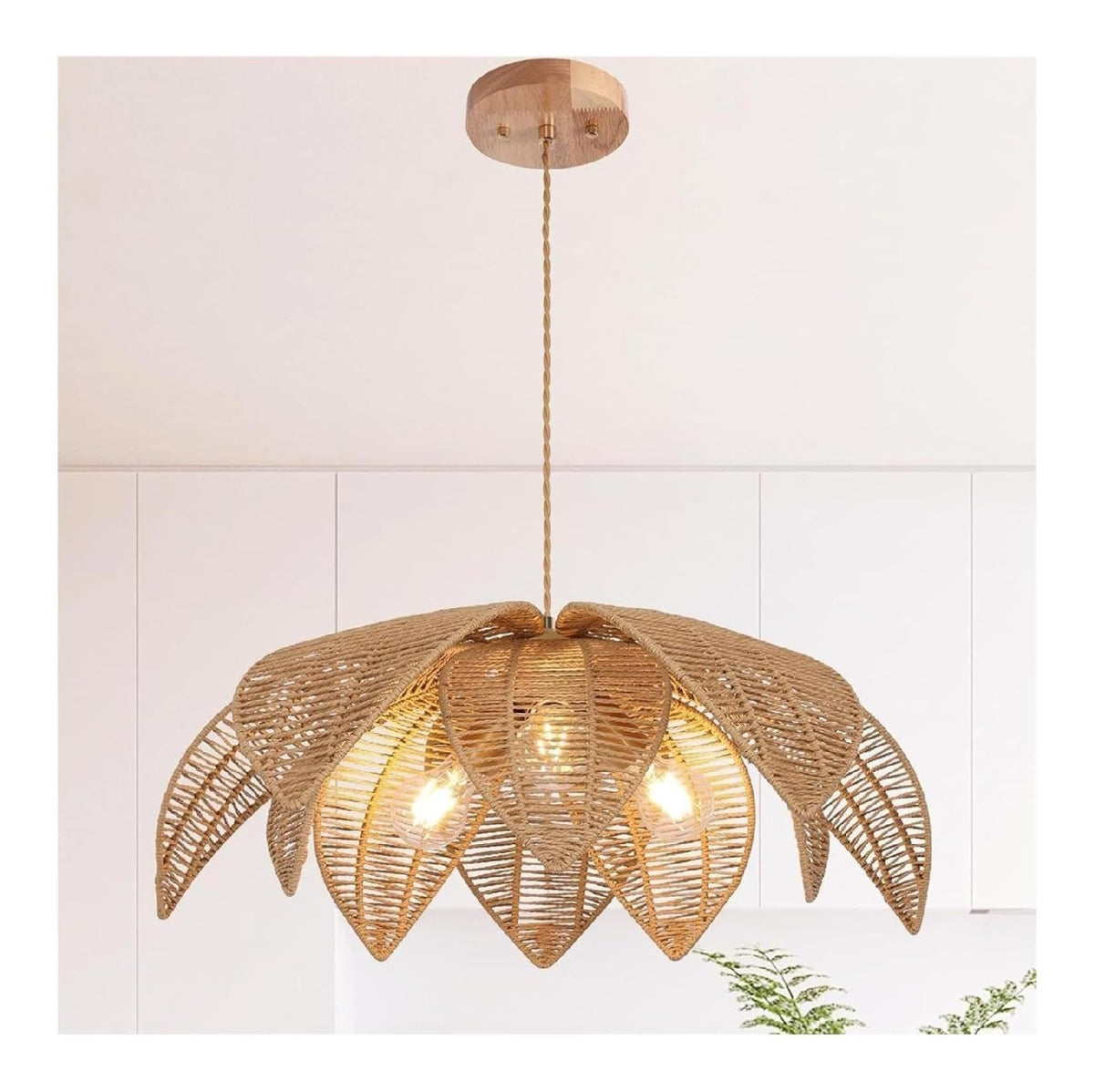 Luminaire Beige et Vert a presence elegante et lumiere agreable 40 W E27