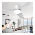 Lustre Blanc et Ambre aux lignes epurees avec eclairage confortable 3000K 6H-8101