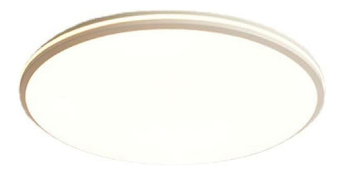 Plafonnier decoratif Blanc et Ambre avec diffusion lumineuse harmonieuse 4J-3591