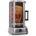 Oneconcept Gril electrique 1500 W Argente Compatible lave-vaisselle Compact