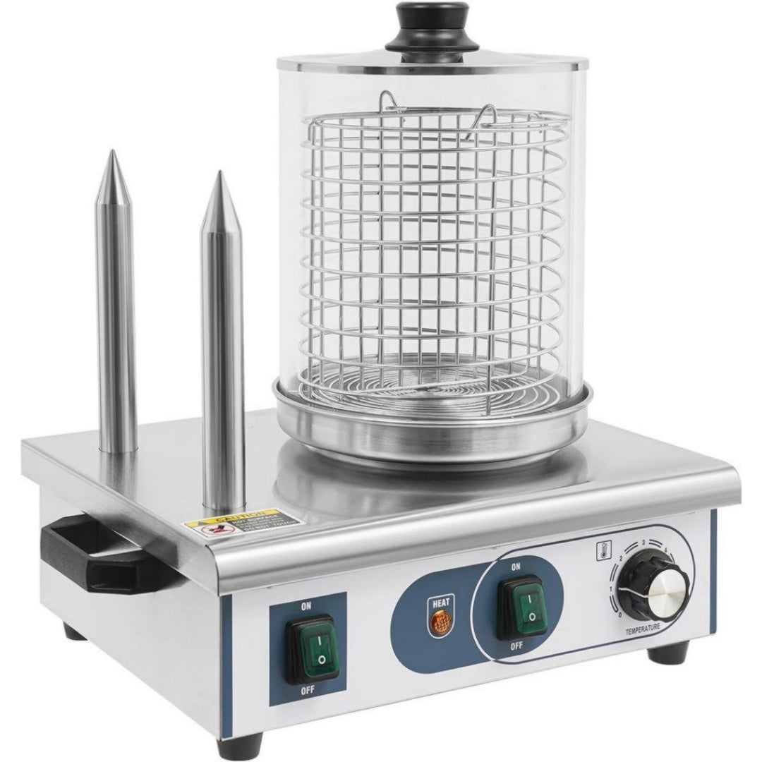Donened Appareil a hot-dog 6 L 550 W Acier inoxydable