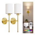 Eclairage Blanc et Dore contemporain en version applique murale 3000 K