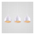 Eclairage Blanc et Ambre contemporain en version suspension 60W E27