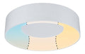 Luminaire Blanc et Rouge a silhouette graphique de type plafonnier 18 W IP44