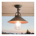 Eclairage Bronze contemporain en version plafonnier 70 W E27