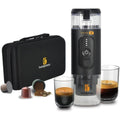 Handpresso Machine a cafe a dosettes 90 mL Noir Compact Portable