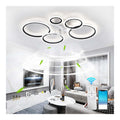 Lustre Noir et Blanc aux lignes epurees avec eclairage confortable 135W