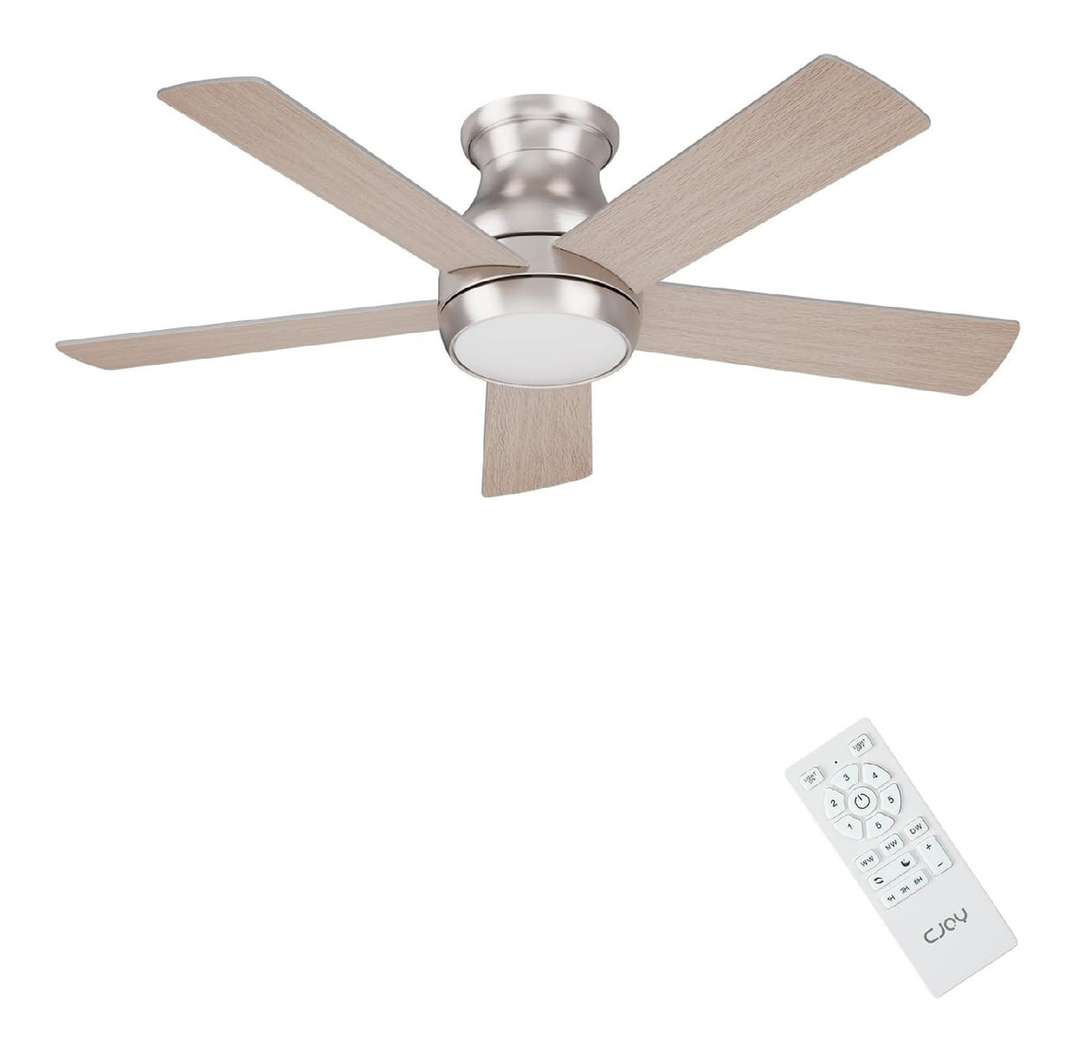 Luminaire Blanc et Argente aux lignes epurees avec eclairage confortable 1W 3000K
