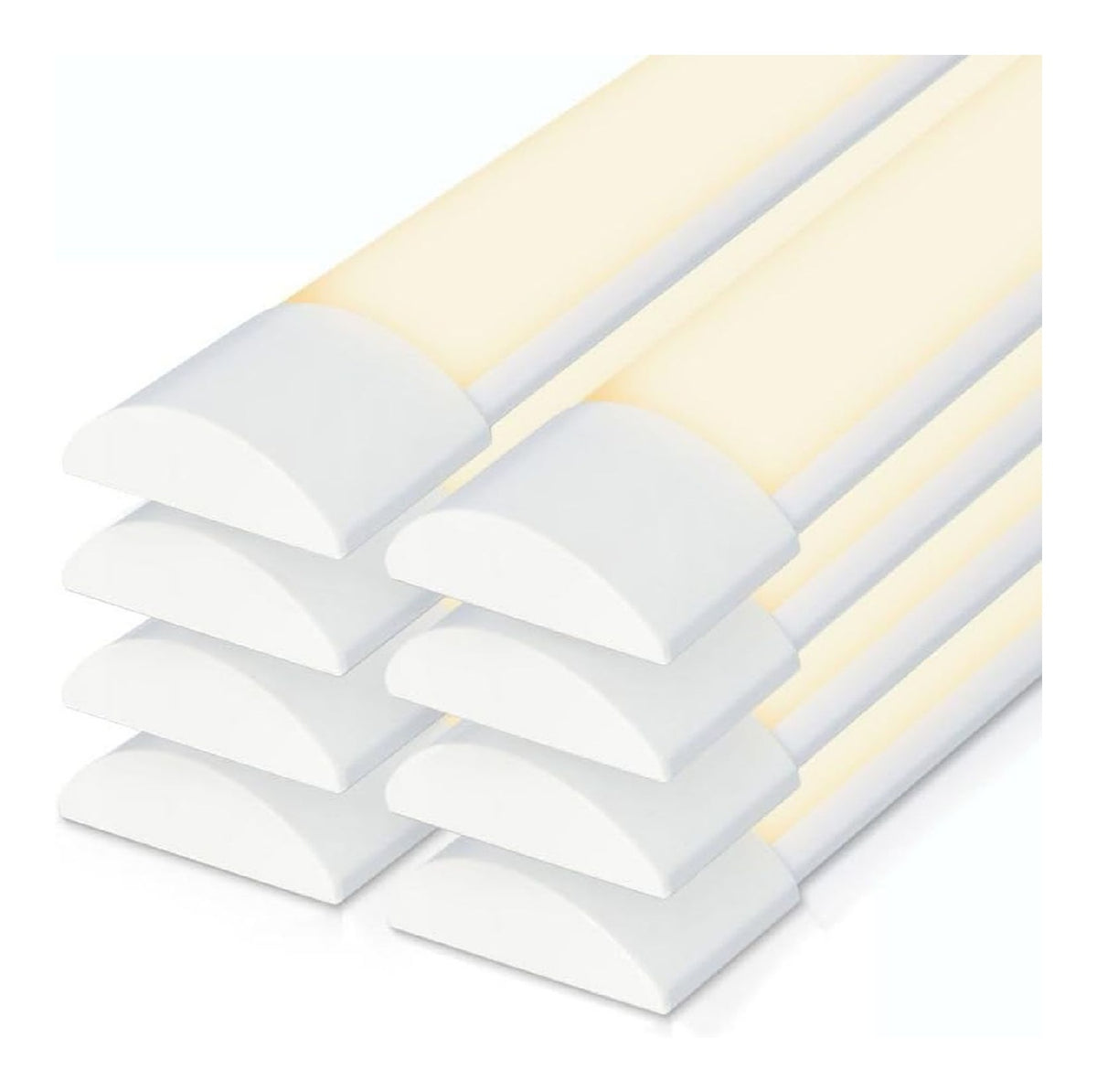 Plafonnier Blanc aux lignes epurees avec eclairage confortable 40 W IP20 3000 K