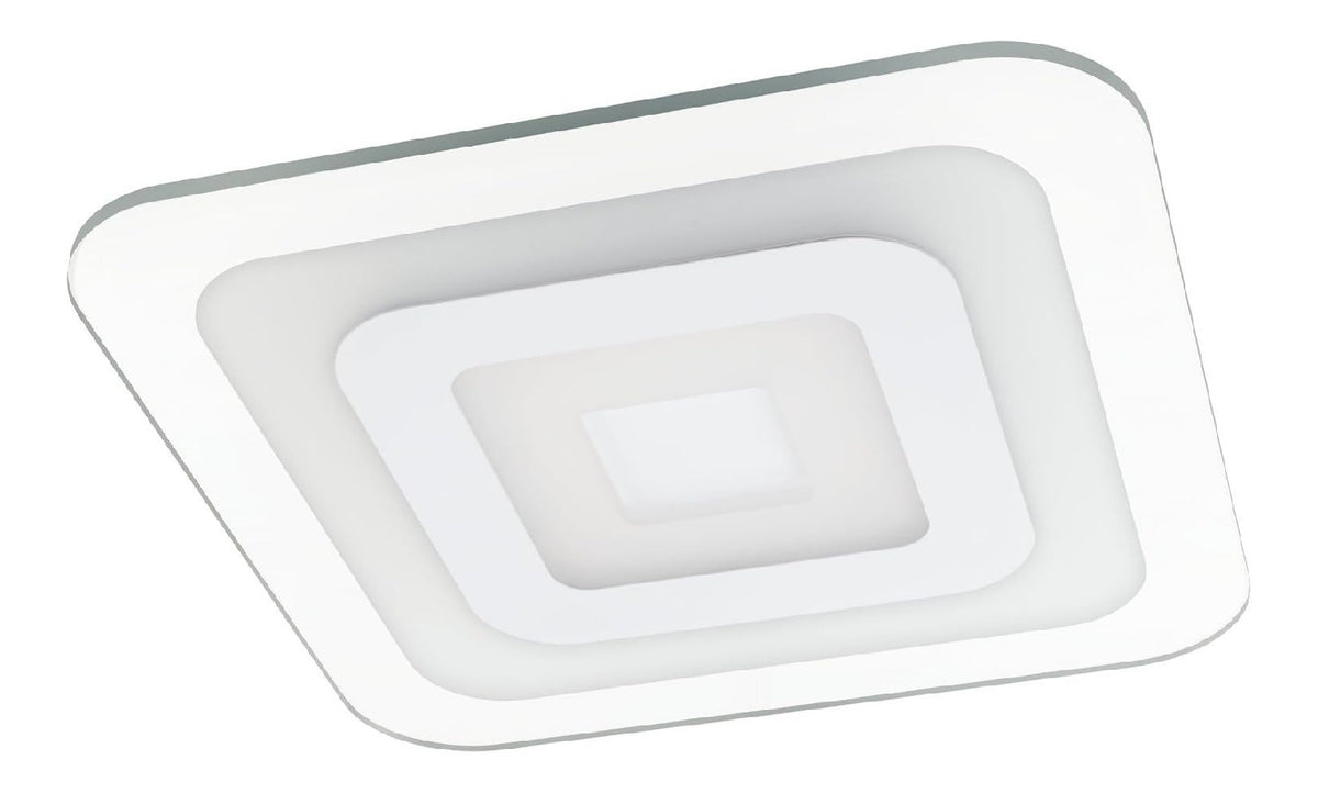 Solution lumineuse Blanc et Ambre au dessin sobre en format plafonnier 36 W