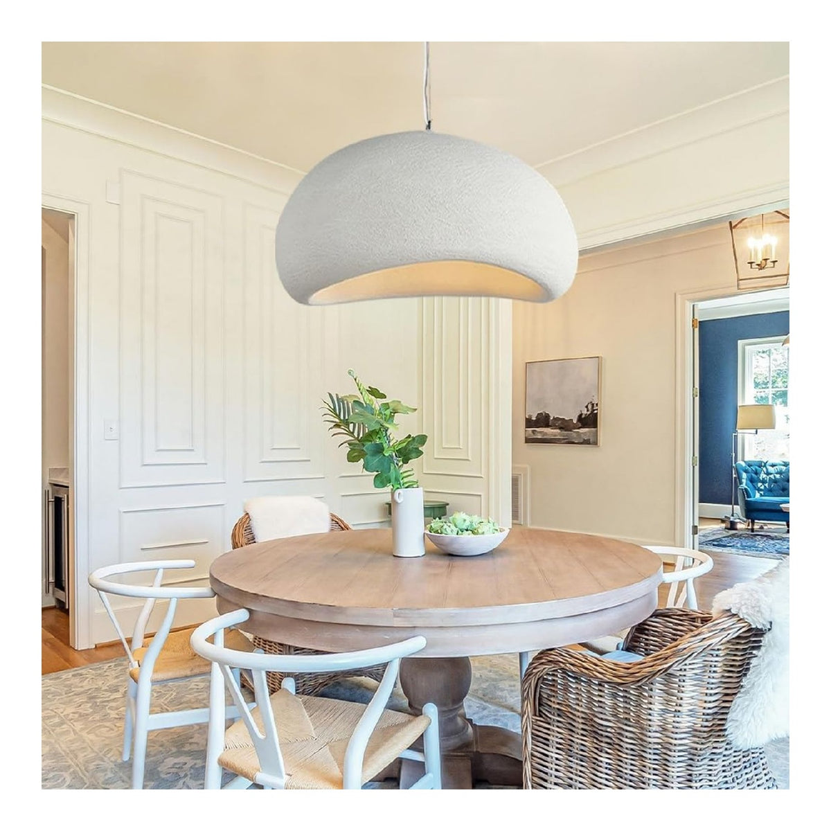 Luminaire Ambre a silhouette graphique de type suspension E27 QL-6376