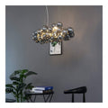 Suspension decoratif Blanc et Gris avec diffusion lumineuse harmonieuse 28W IP20