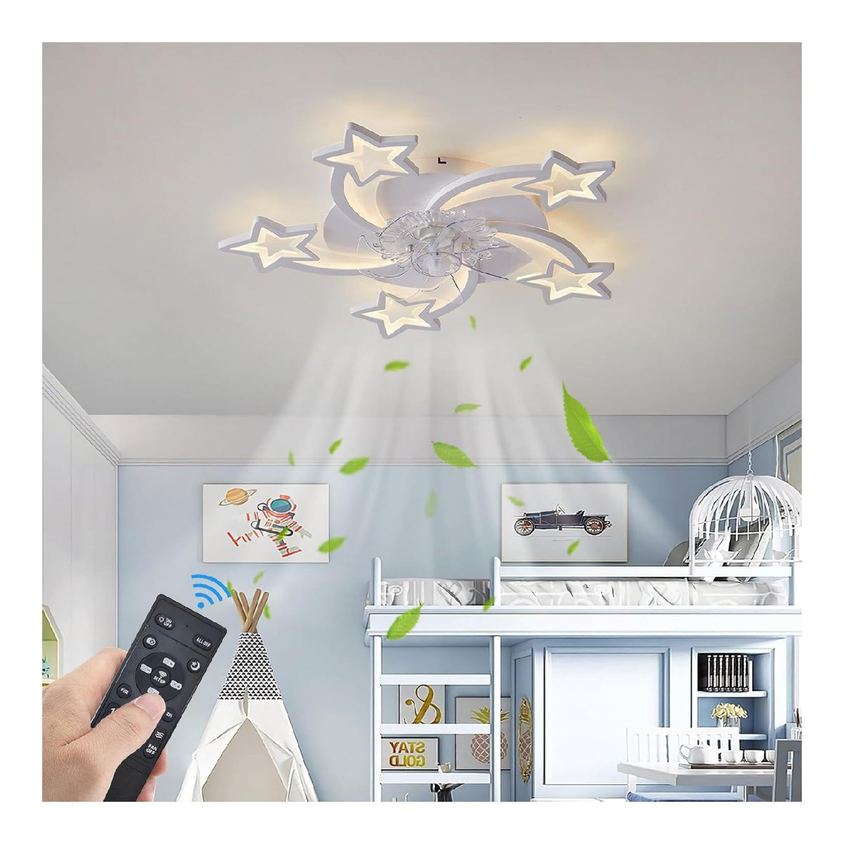 Luminaire Blanc et Ambre a silhouette graphique de type lustre Q9-2470