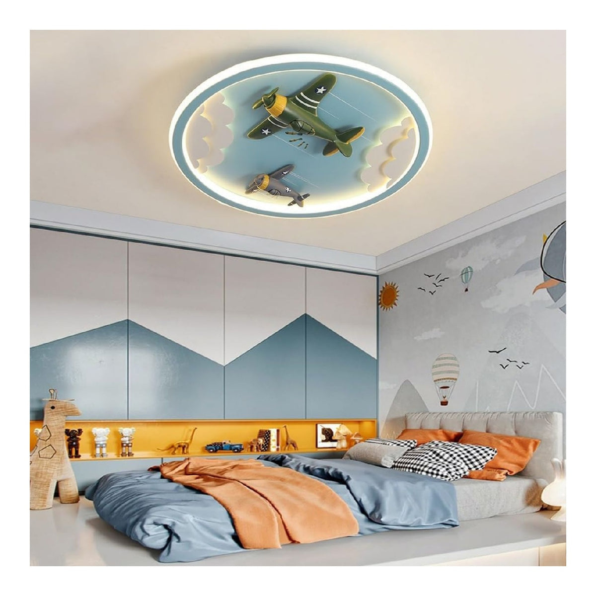 Solution lumineuse Blanc et Ambre au dessin sobre en format plafonnier 3000K
