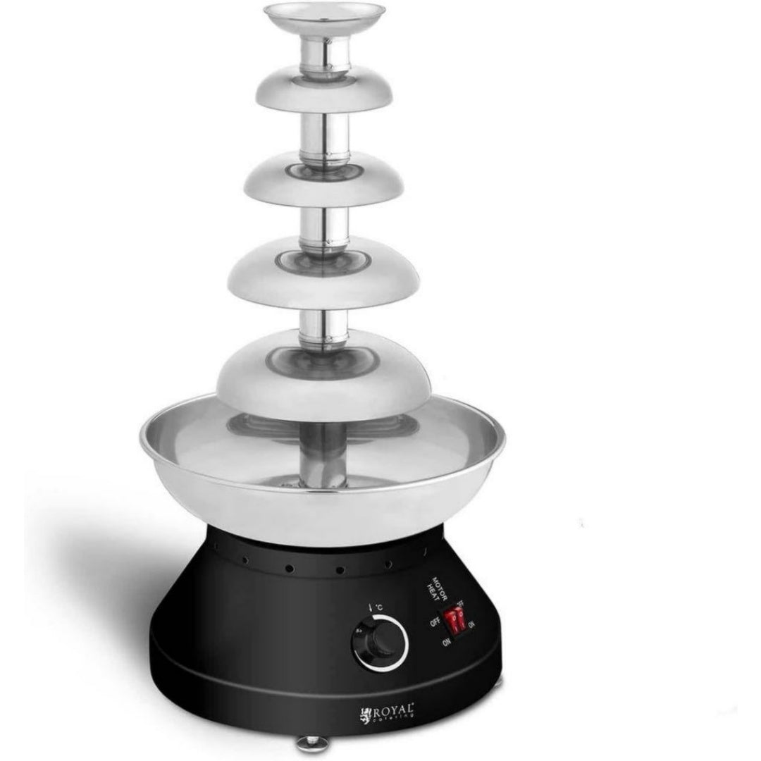 Royal Catering Fontaines et fondues chocolat 4 L 250 W Acier inoxydable