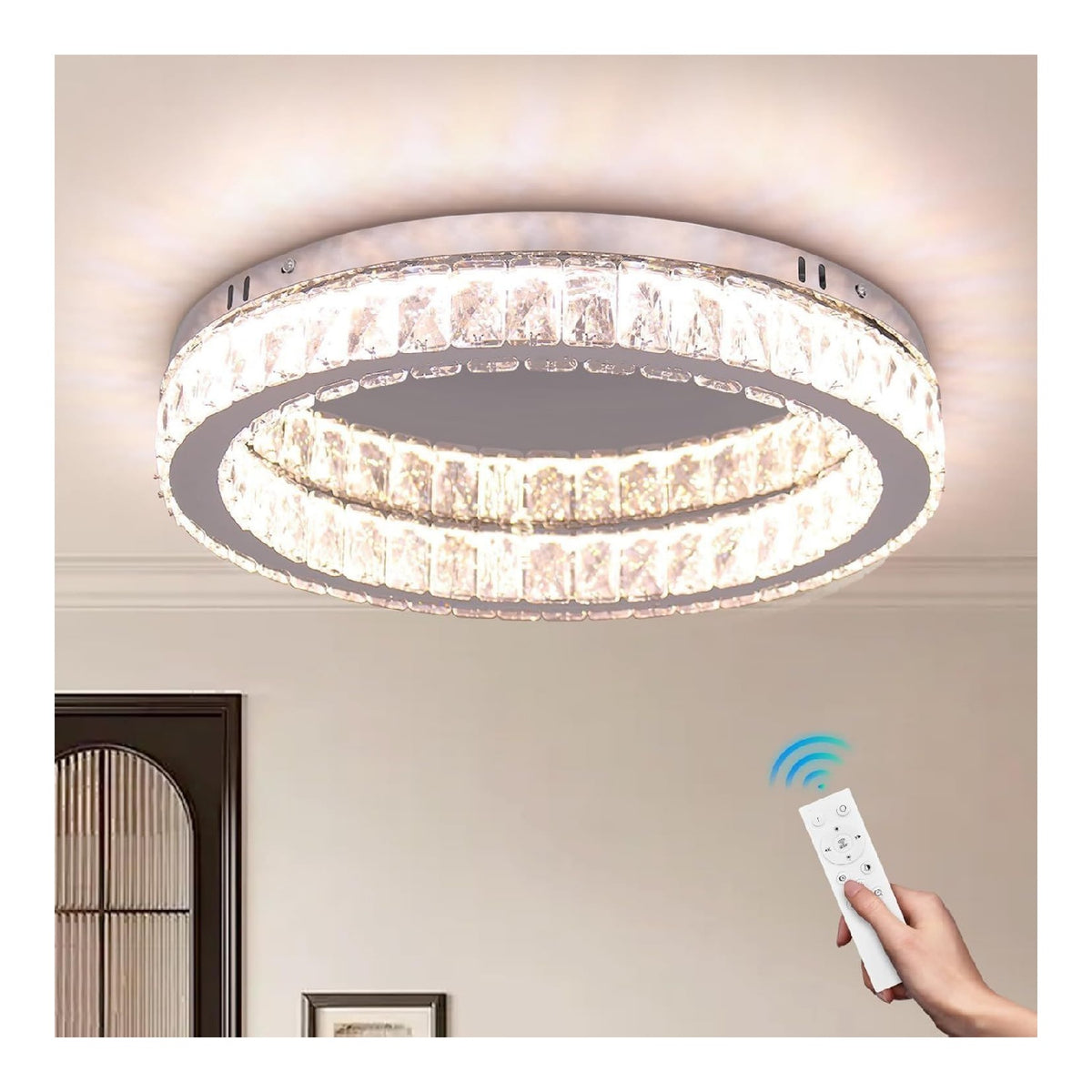Eclairage Blanc et Ambre contemporain en version plafonnier 48W 6000K 41-6248