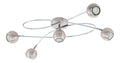 Plafonnier Blanc et Ambre a presence elegante et lumiere agreable GU10