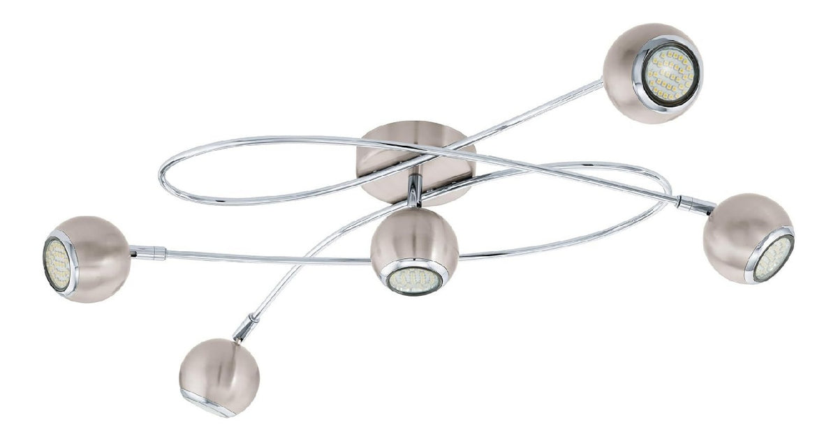 Plafonnier Blanc et Ambre a presence elegante et lumiere agreable GU10