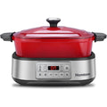 Homtone Mijoteuses 5.5 L Rouge Reglable