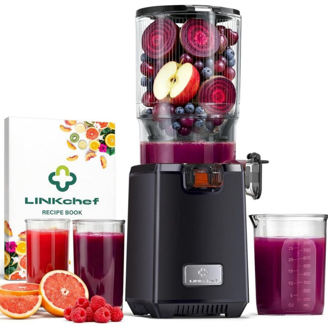 LINKChef Extracteur de jus 1.8 L 250 W Vert Fonction smoothie