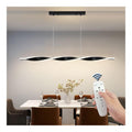 Luminaire Noir et Blanc a silhouette graphique de type suspension 3000K
