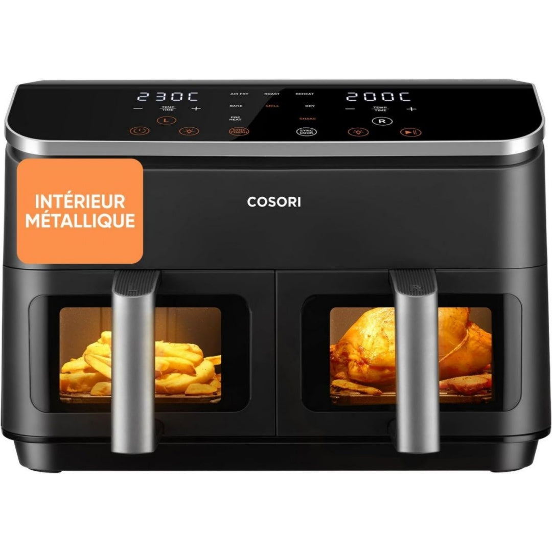 Cosori Friteuse sans huile 8.5 L Dore Revetement antiadhesif
