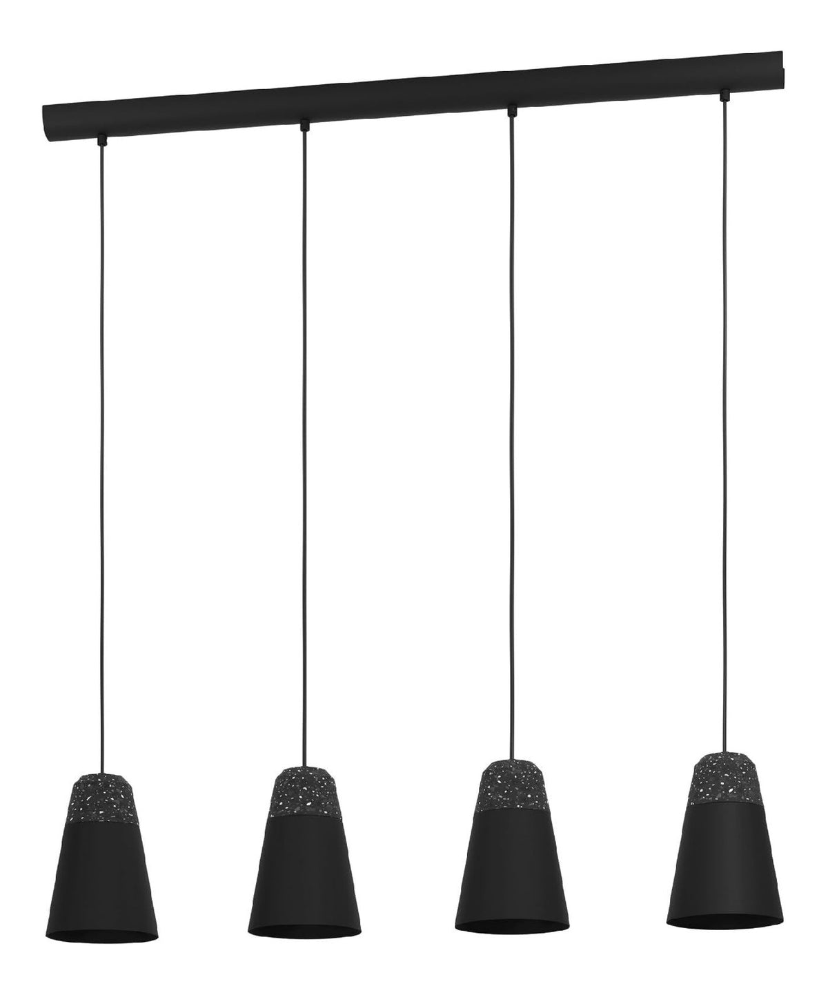 Solution lumineuse Noir et Blanc au dessin sobre en format suspension 40 W E27