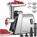 Aaobosi Hachoir electrique 3000 W Argente Compatible lave-vaisselle Acier inoxydable