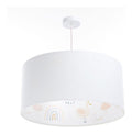 Solution lumineuse Blanc et Rouge au dessin sobre en format suspension 60 W IP20