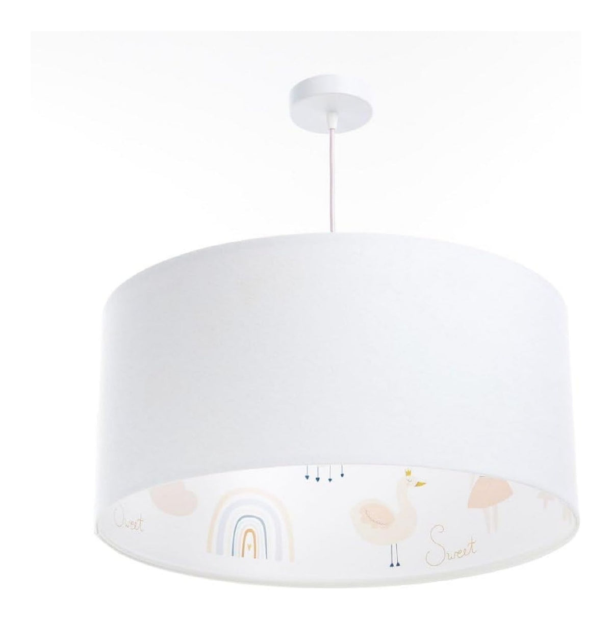 Solution lumineuse Blanc et Rouge au dessin sobre en format suspension 60 W IP20
