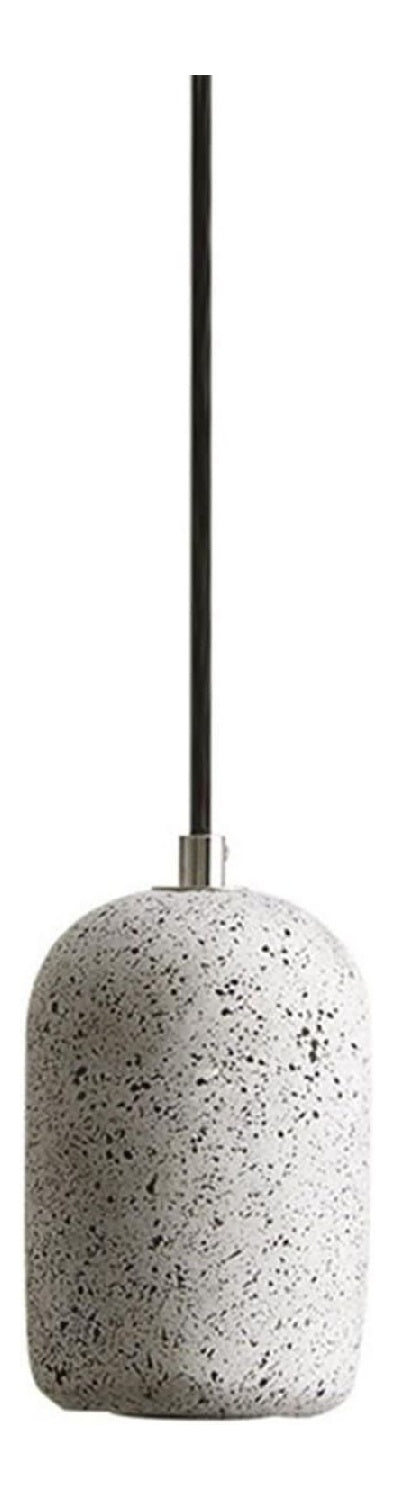 Luminaire Blanc et Ambre a silhouette graphique de type suspension JD-9331