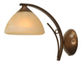 Applique murale Blanc et Marron a presence elegante et lumiere agreable 40 W E27