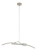 Luminaire Blanc a silhouette graphique de type suspension