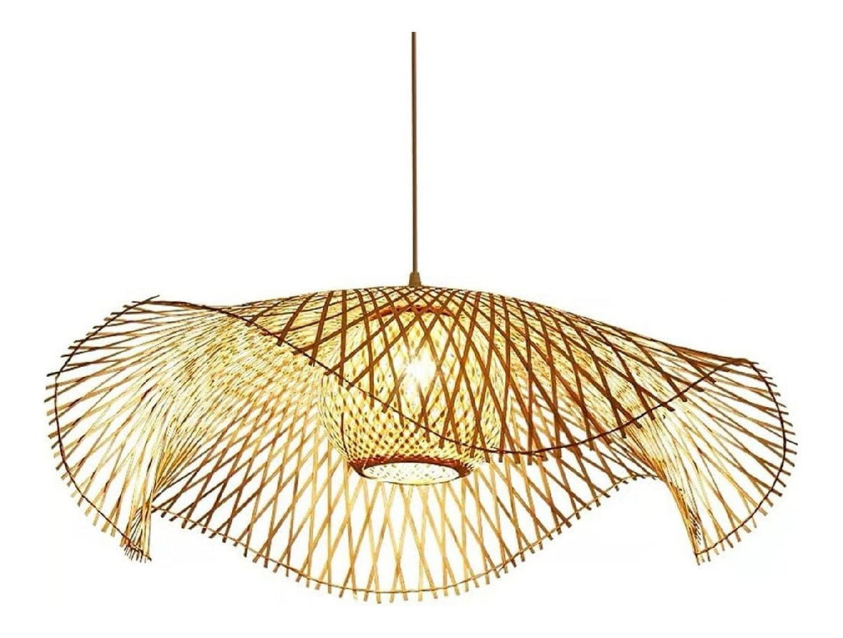 Suspension Dore et Ambre a presence elegante et lumiere agreable 60 W E27