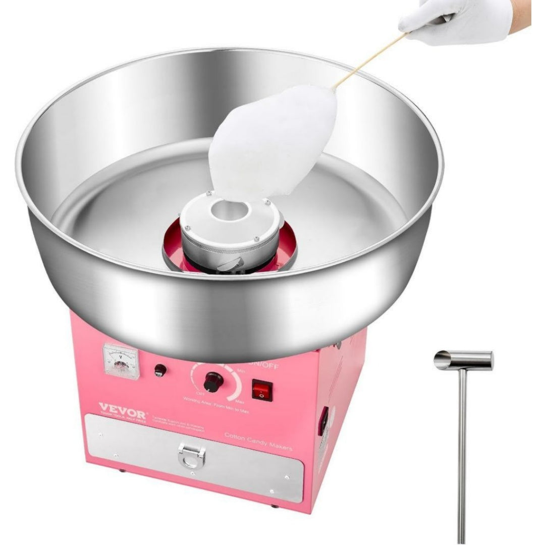 Vevor Machines a barbe a papa 1000 W Acier inoxydable Compact Rotation
