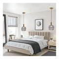 Suspension Dore et Ambre au style moderne avec conception fonctionnelle E27