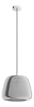 Suspension Noir aux lignes epurees avec eclairage confortable R6-5602
