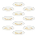 Solution lumineuse Noir et Blanc au dessin sobre en format spot de plafond 5W IP65 2700K
