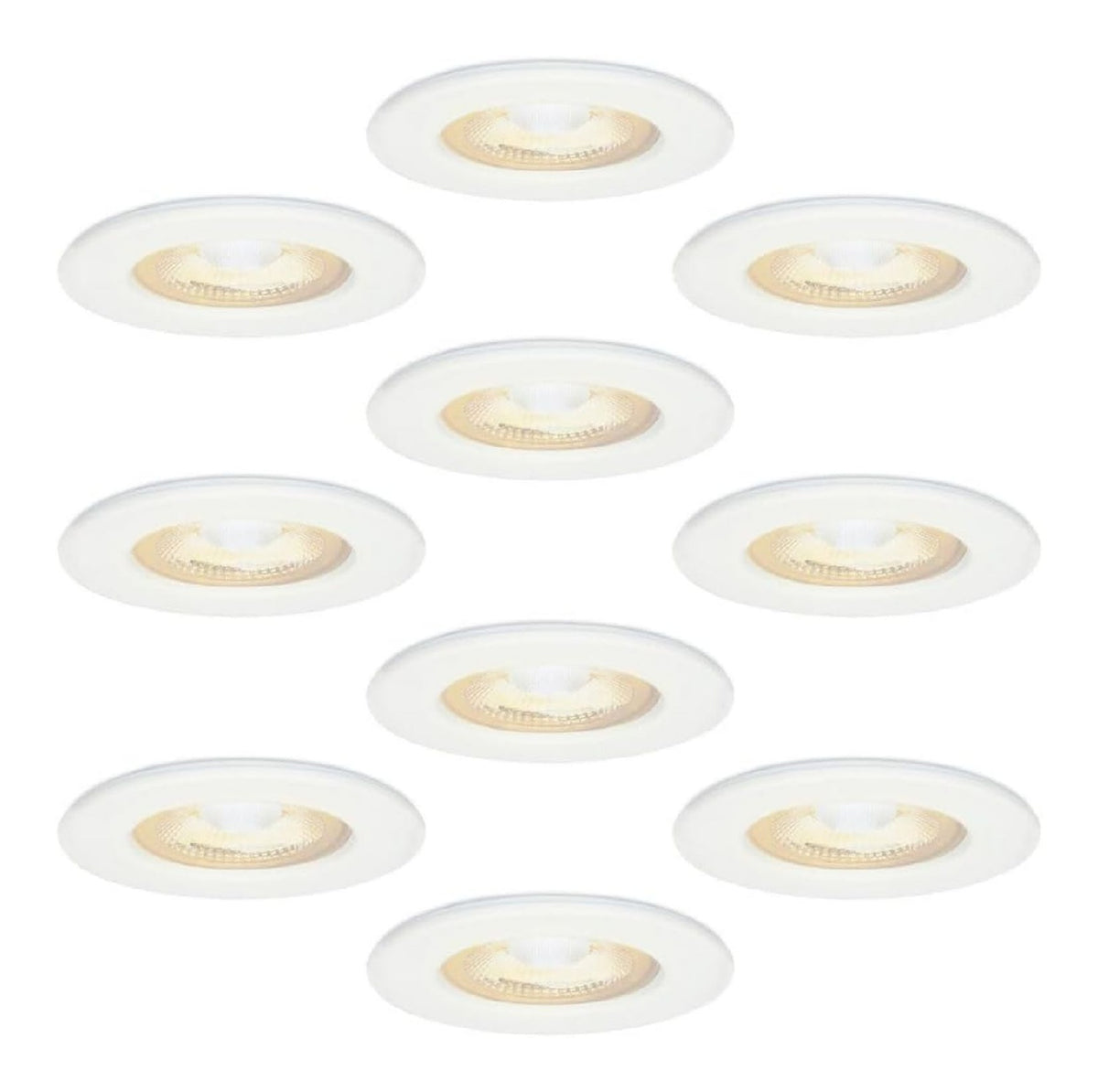 Solution lumineuse Noir et Blanc au dessin sobre en format spot de plafond 5W IP65 2700K