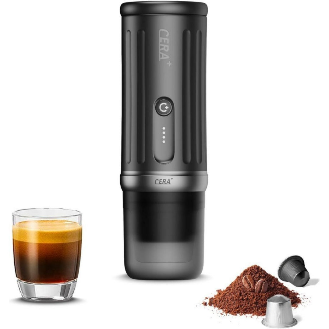 Cera+ Cafetiere a dosettes 50 mL 30 W Creme Compact Portable