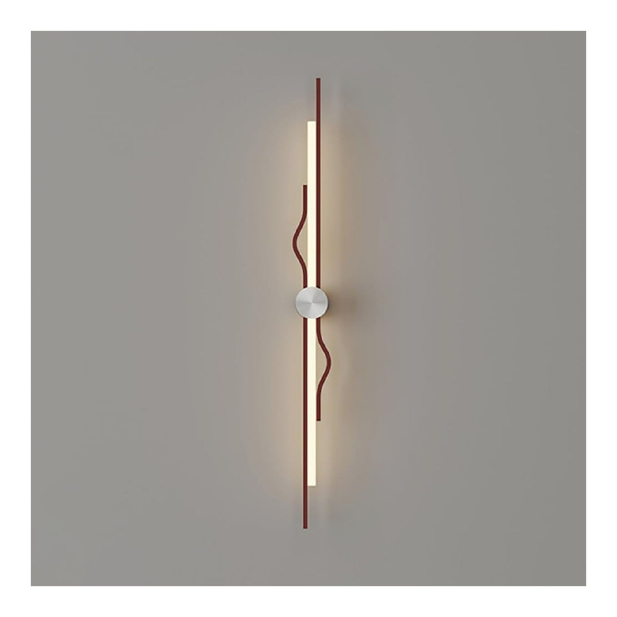 Applique murale Ambre et Rouge au style moderne avec conception fonctionnelle